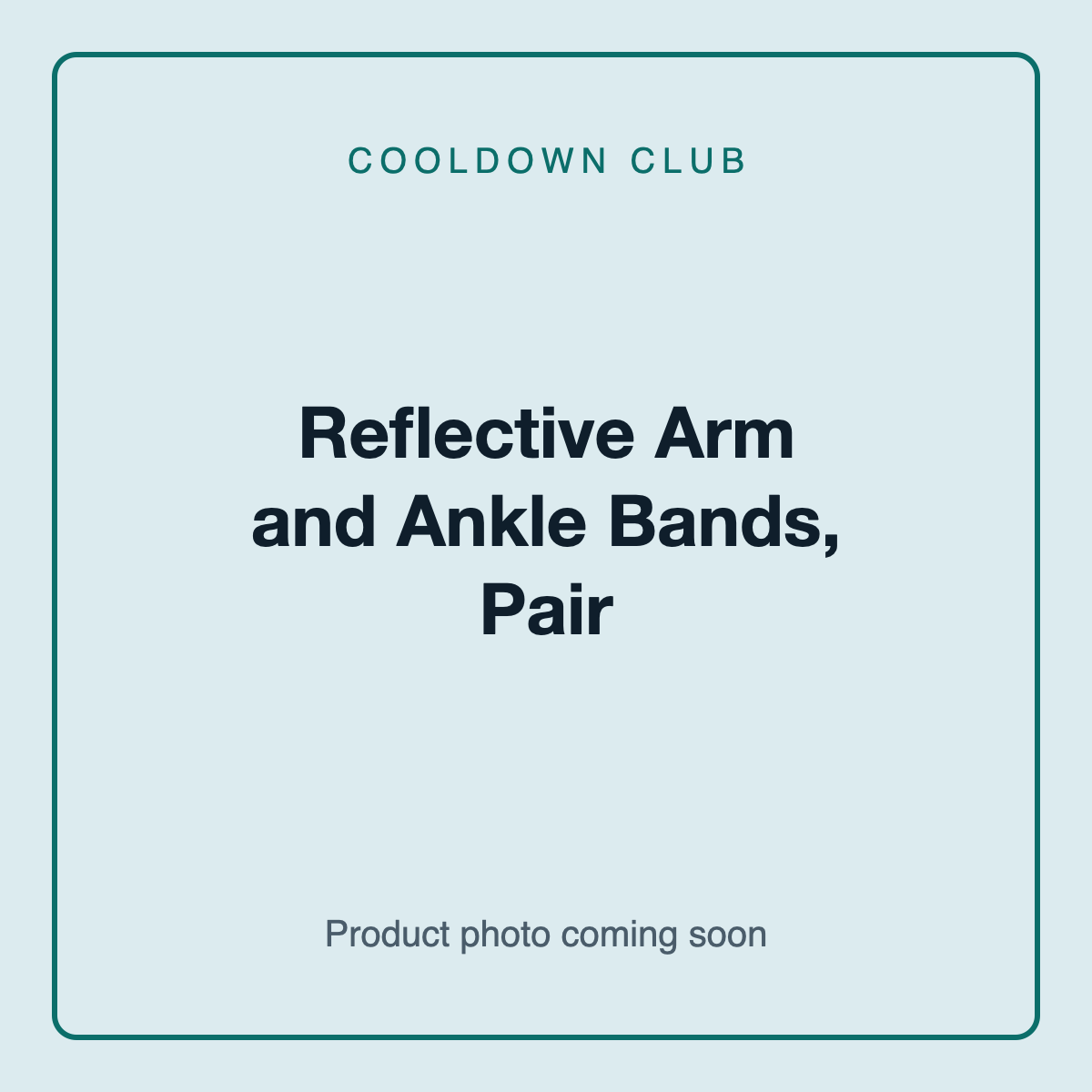 Placeholder image for Reflective Arm and Ankle Bands, Pair