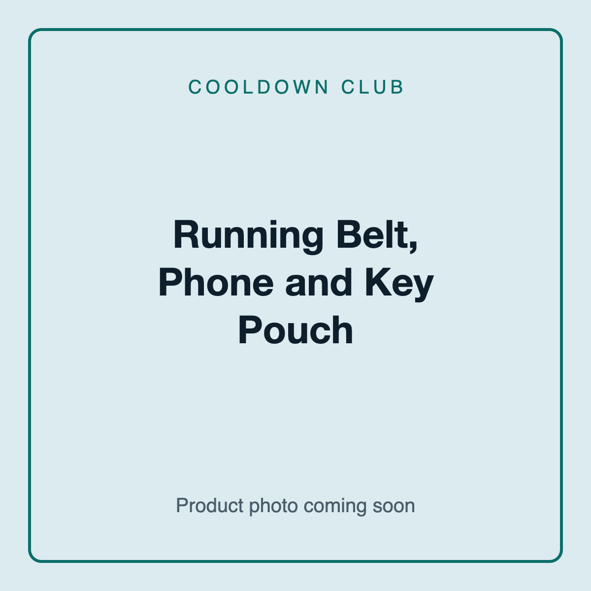 Placeholder image for Running Belt, Phone and Key Pouch